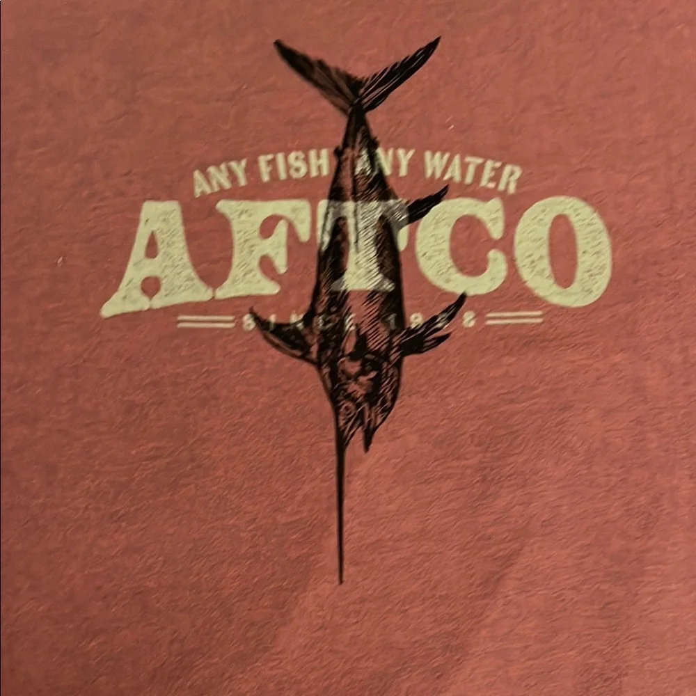 AFTCO Brick Red Graphic Tee - Picture 2 of 5